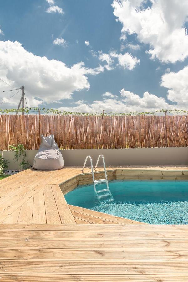 Modern House With Pool Near Beach Gazi Exterior foto