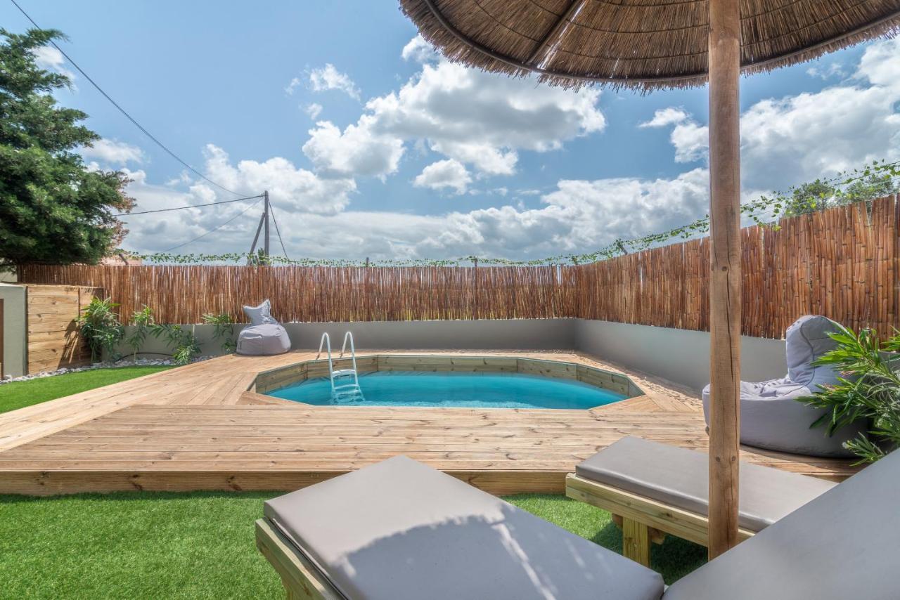 Modern House With Pool Near Beach Gazi Exterior foto
